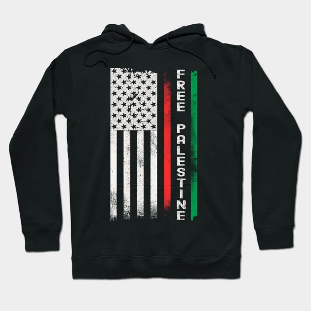 Free Palestine Flag Hoodie by Etopix